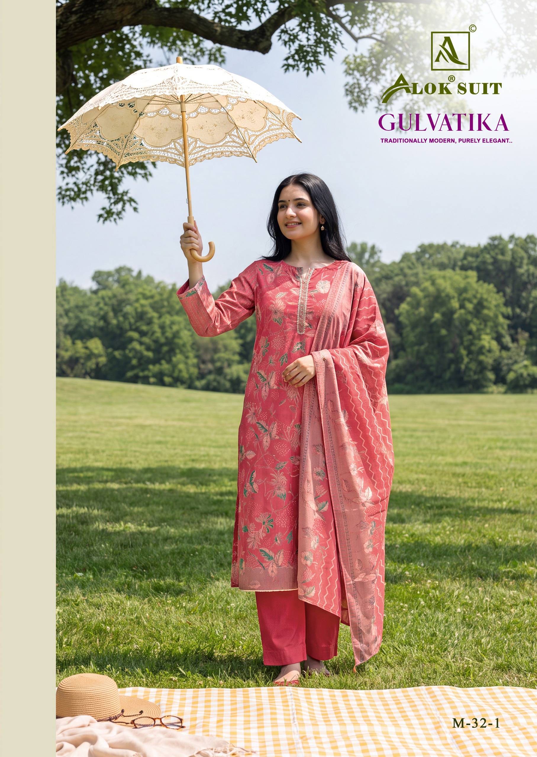 GULVATIKA BY ALOK SUIT 01 To 04 Series Beautiful Festive Suits Stylish Colorful Fancy Casual Wear & Ethnic Wear Pure Mudaal Dresses At Wholesale Price